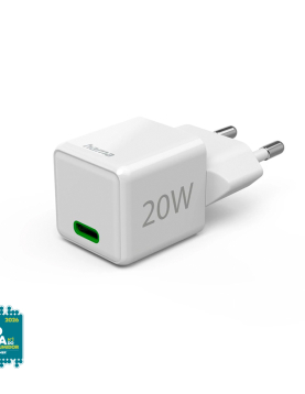 Carregador USB-C 20W Super Mini-Charger Branco