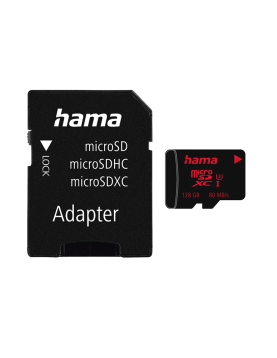 Cartão Memória micSDXC 128GB Hama + Adaptador