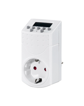 Tomada Temporizador Digital Semanal 250V Branco