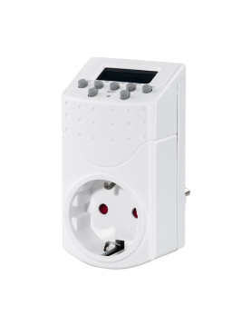 Tomada Temporizador Digital Semanal 250V Branco