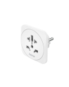 Adaptador Corrente Universal Viagem Branco