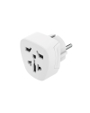 Adaptador Corrente Viagem UK/EURO Type E+ F Branco
