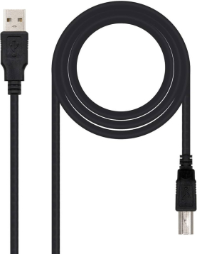 Cabo USB-A 2.0 Macho / USB-B Macho 1,8m