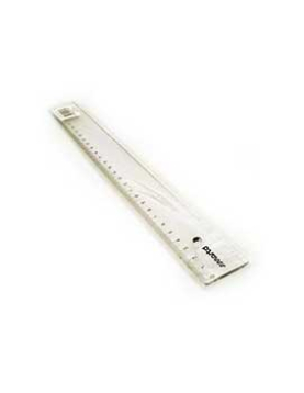 Régua Plástico Cristal 30cm SmartD