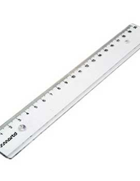 Régua Plástico Cristal 20cm SmartD