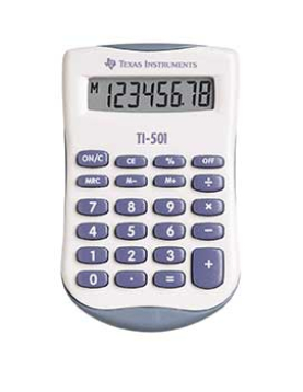 Calculadora Secretária Texas TI 501 8 Dígitos