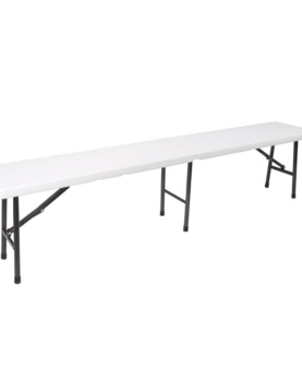 Banco Dobrável Branco 180x25x43cm