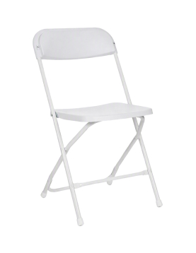 Cadeira Dobrável em PVC Branco