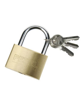 Cadeado 58mm Dourado com Chaves