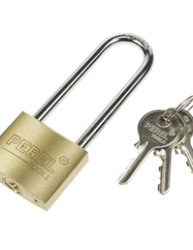 Cadeado 40mm Dourado Argola Extra Alta com Chaves